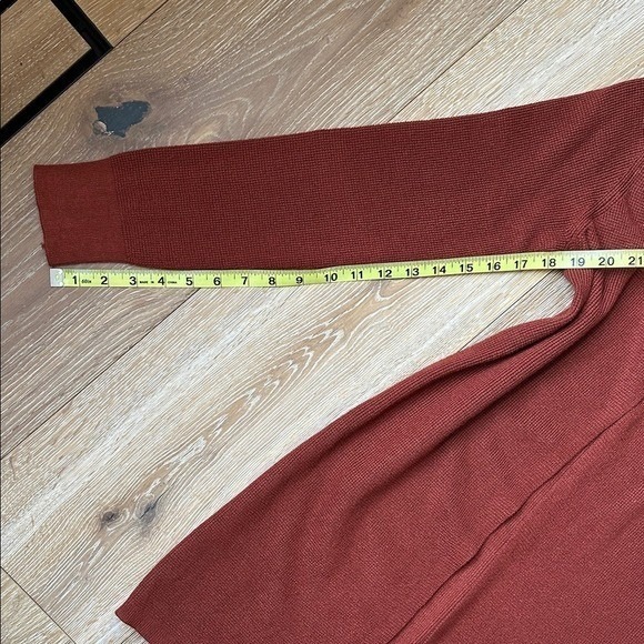 Cyrus Rust Orange Brown Open Front Cardigan Women's Size Small Lightweight Layer - Picture 8 of 13